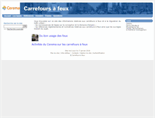Tablet Screenshot of lescarrefoursafeux.fr